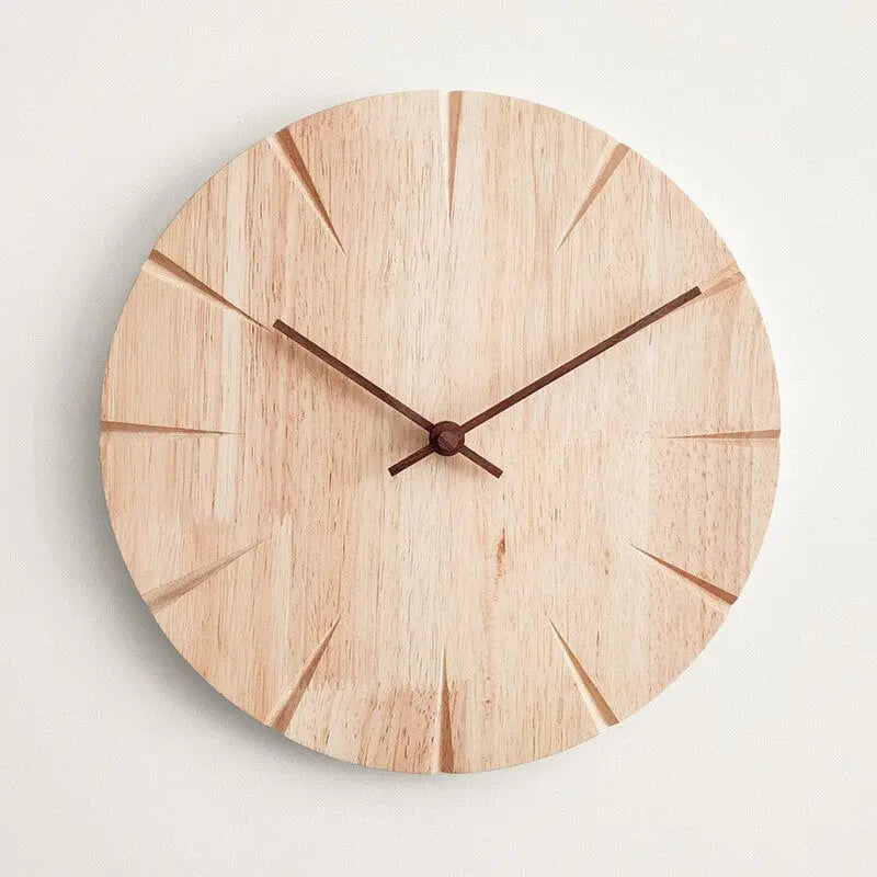 Timeless Handcrafted Wooden Wall Clock with Detailed Embellishments clockncozy