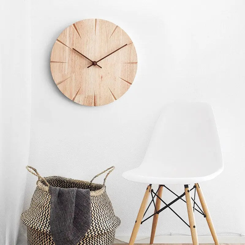 Timeless Handcrafted Wooden Wall Clock with Detailed Embellishments clockncozy